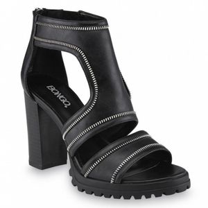 Bongo Stella Vintage Chunky Edgy Heels Size 8.5